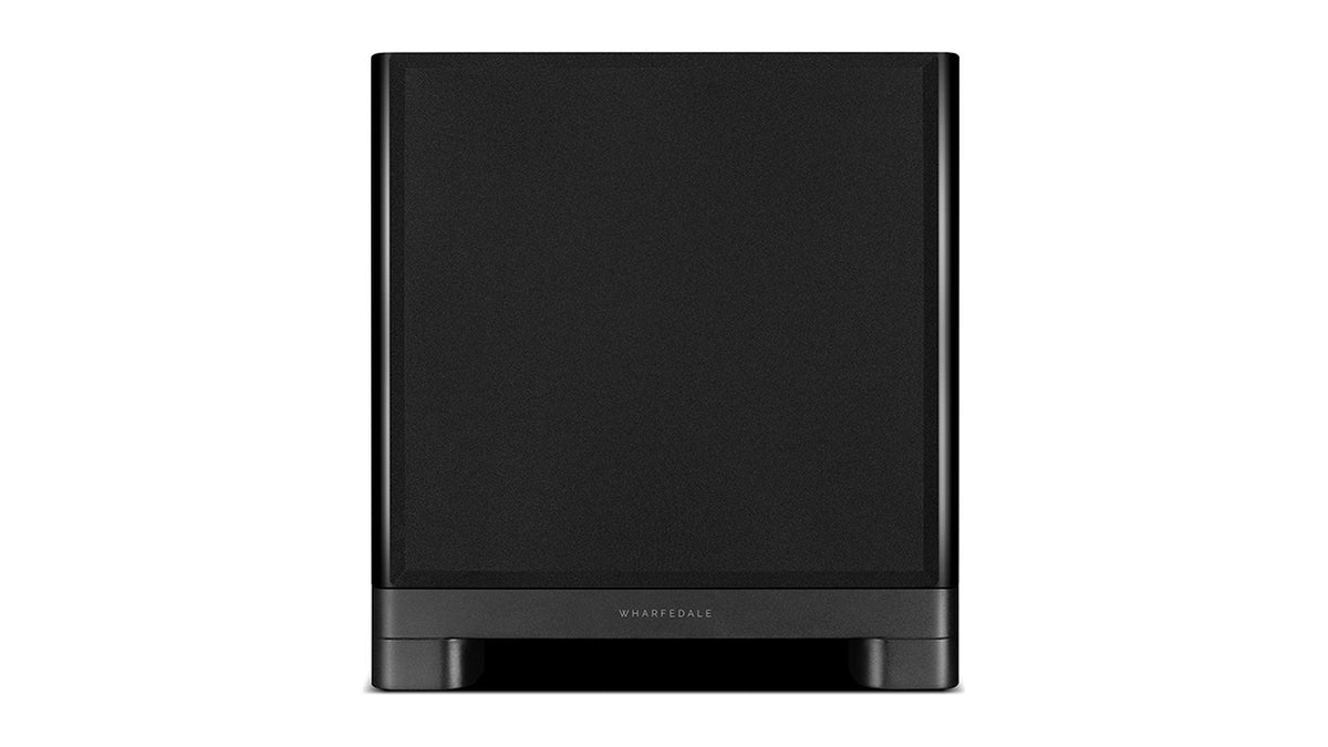 Wharfedale NOVA 10 powered subwoofer, front view with the grille on