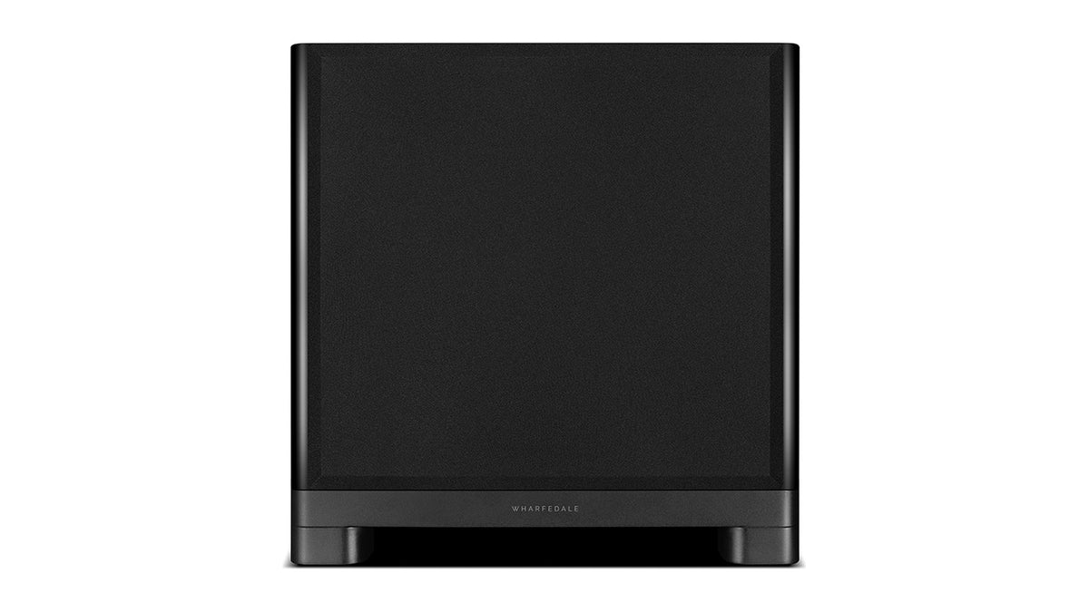 Wharfedale NOVA 12 powered subwoofer, front view with the grille on