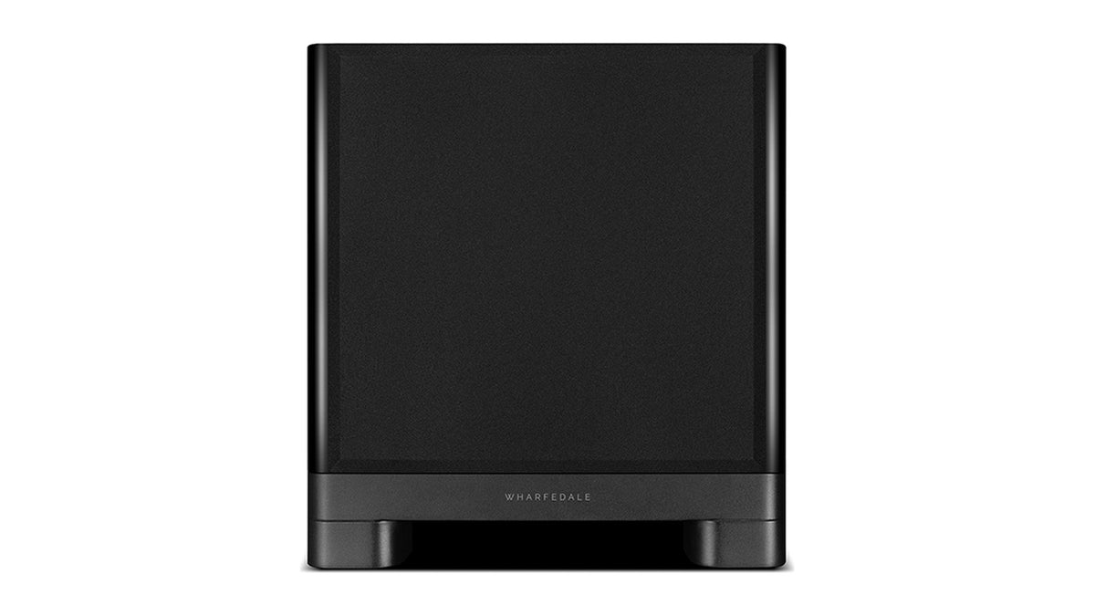Wharfedale NOVA 8 powered subwoofer, front view with the grille on