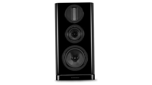 Wharfedale Aura 2 Standmount Speakers Piano Black view