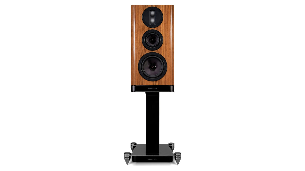 Wharfedale Aura 2 Standmount Speakers Piano Walnut view
