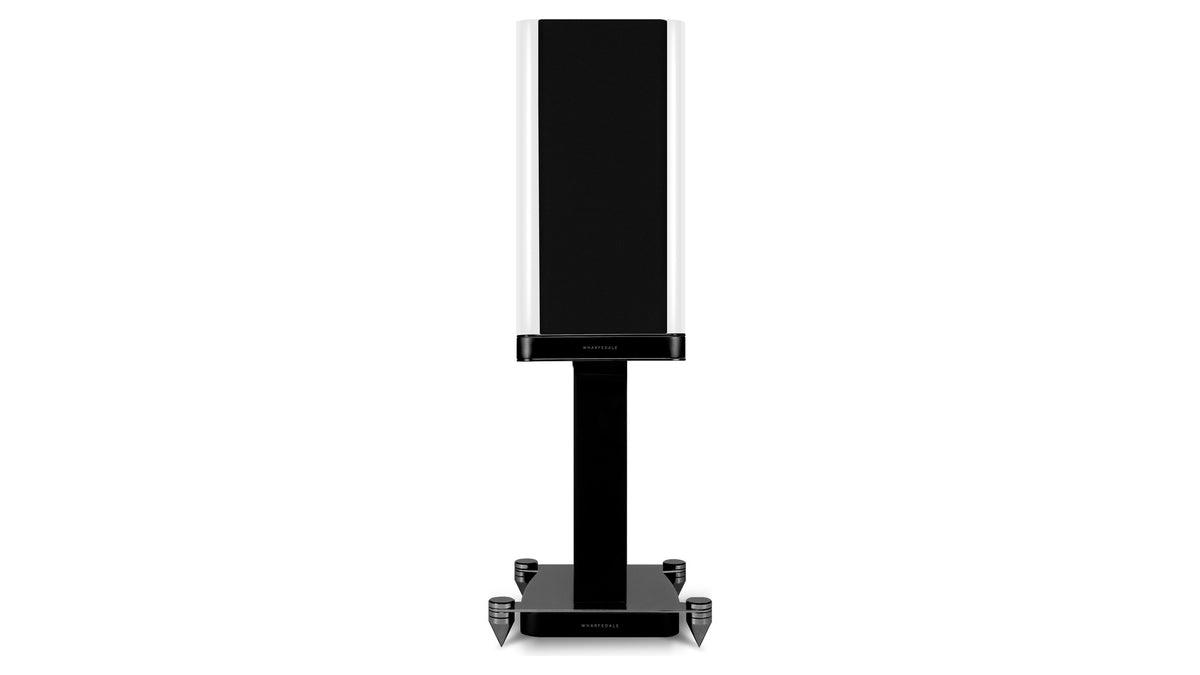 Wharfedale Aura 2 Standmount Speakers Piano White view